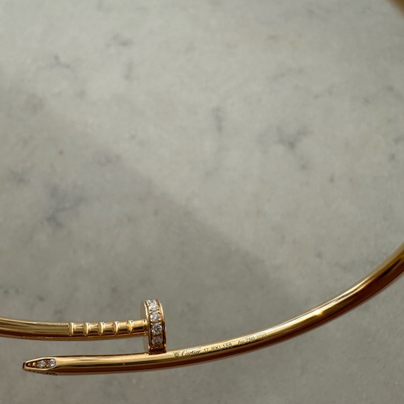 JUSTE UN CLOU BRACELET, SMALL MODEL, DIAMONDS - Picture 5 of 9